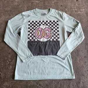 Fresh Laundry Shirt Mens M Green Pastel Graphic Original Fresh Daily Long Sleeve